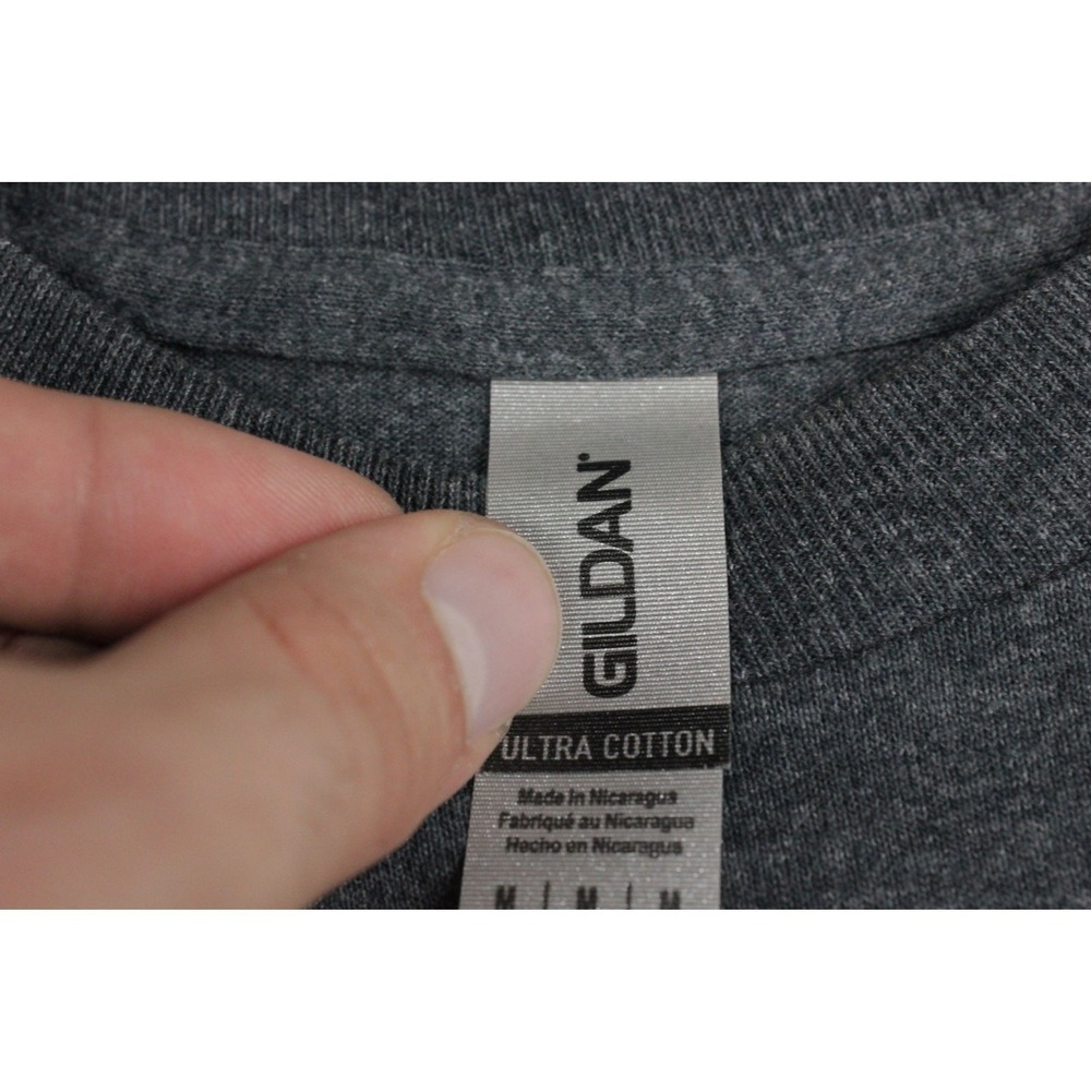 Super Bowl LVII Shirt Mens Medium Gray Long Sleeve Eagles Chiefs Dirty Drummer - Picture 4 of 9